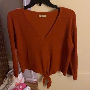Madewell Burnt Orange Cropped Top